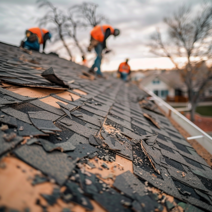 Metal roofing company providing top-notch coverage for a residential property.