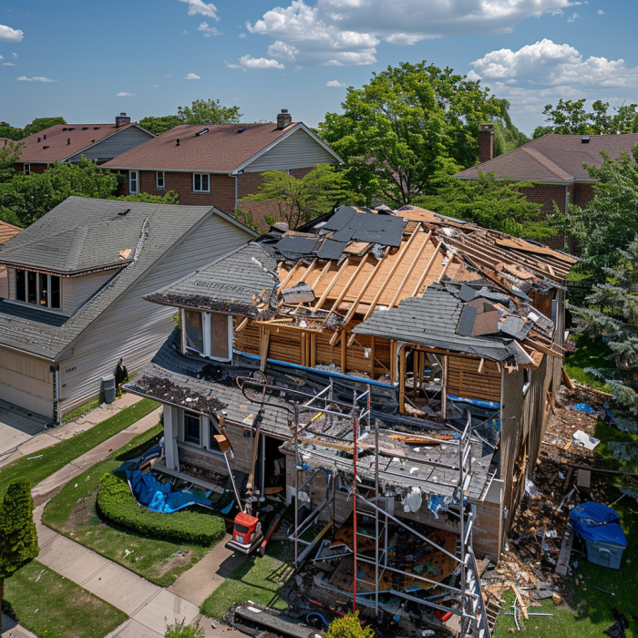 Partner project with Kaufman Roofing featuring advanced roofing techniques.