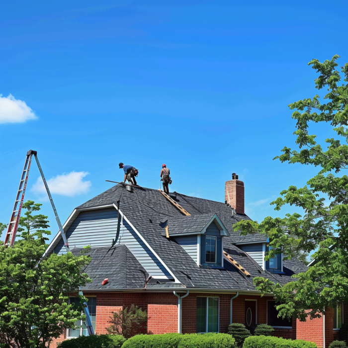 bloomington roofing project